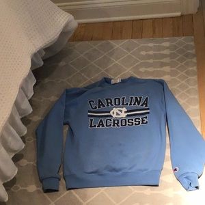 Champion Blue Crewneck Sweatshirt Carolina Lacrosse